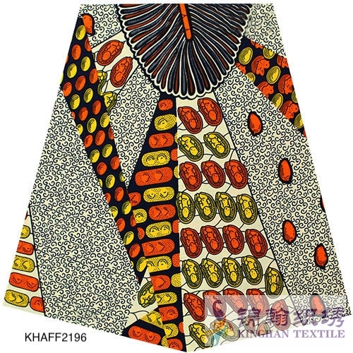 KHAFF2196 African Cotton Ankara Wax Print Fabrics