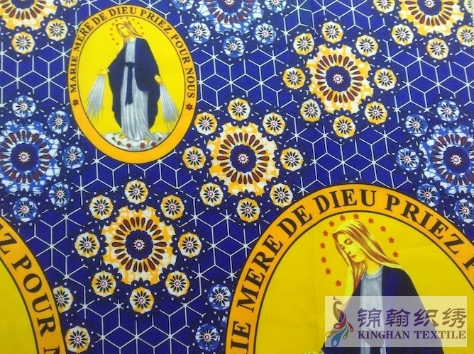 KHAFF3041 African Customized Polyester Ankara Wax Print Fabrics