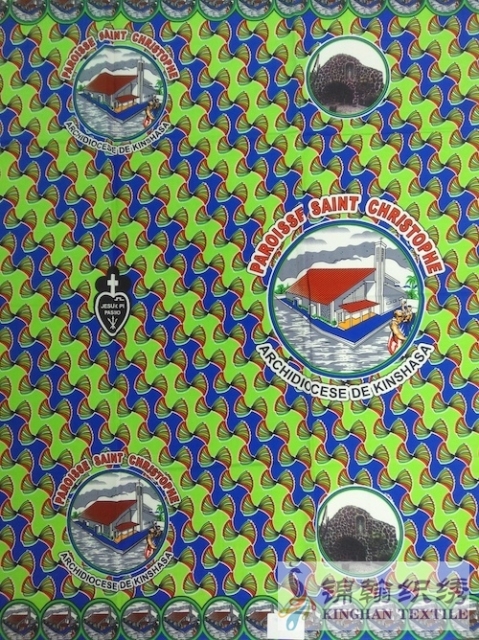 KHAFF3054 African Customized Polyester Ankara Wax Print Fabrics