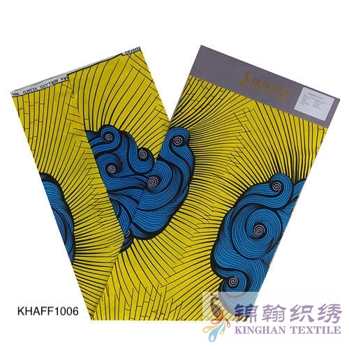 KHAFF1006 African Polyester Ankara Wax Print Fabrics