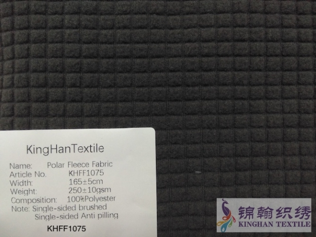 KHFF1075 Printed Polar Fleece fabrics Double-sided brushed, Single-sided Anti pilling