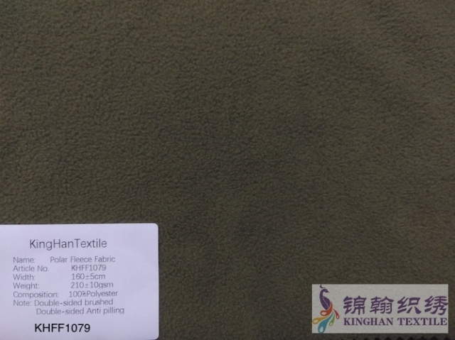 KHFF1079 Printed Polar Fleece fabrics Double-sided brushed, Single-sided Anti pilling
