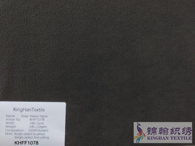 KHFF1078 Printed Polar Fleece fabrics Double-sided brushed, Single-sided Anti pilling