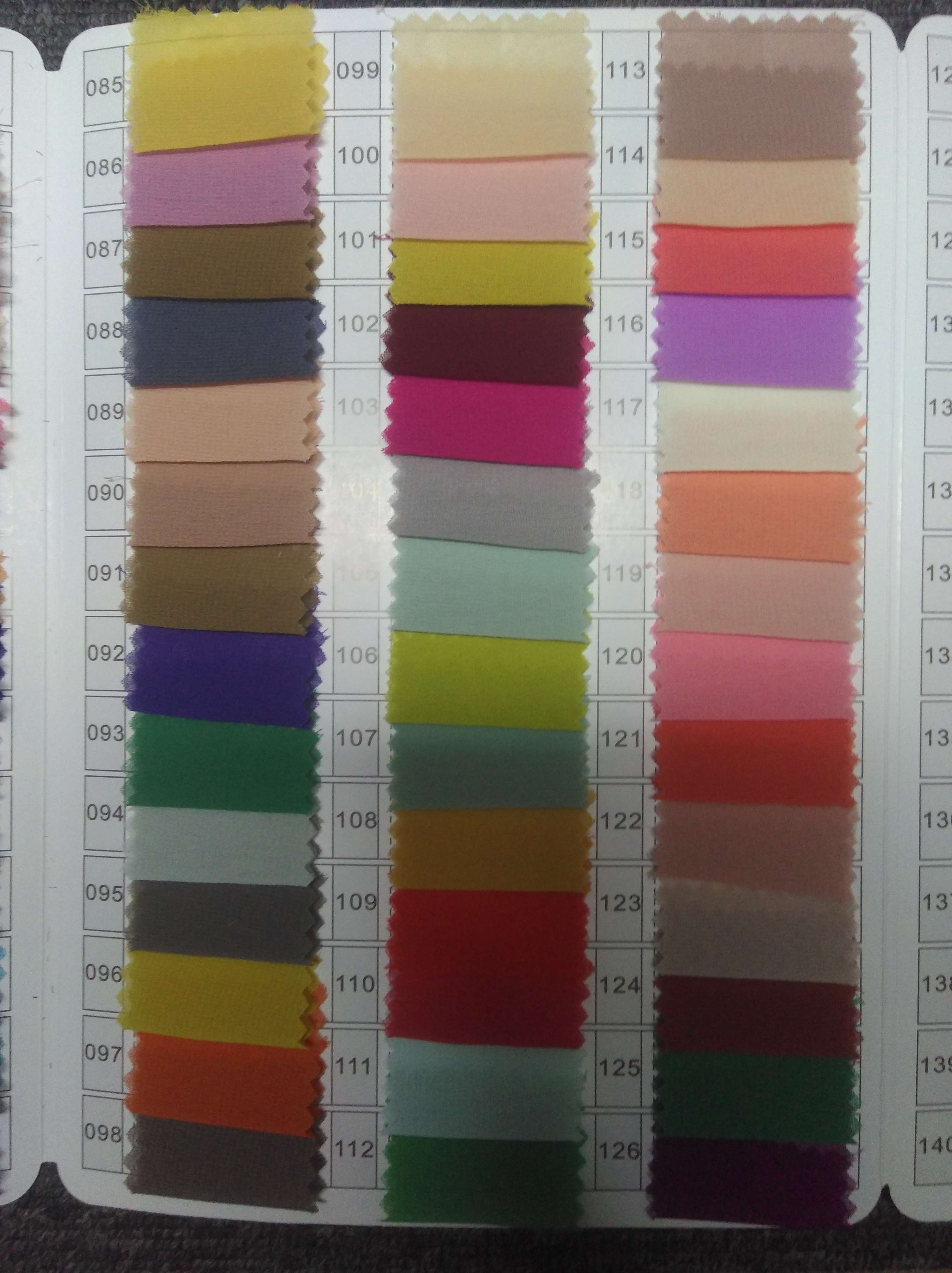 KHWF1A001 75D High Quality Pearl Chiffon Fabric