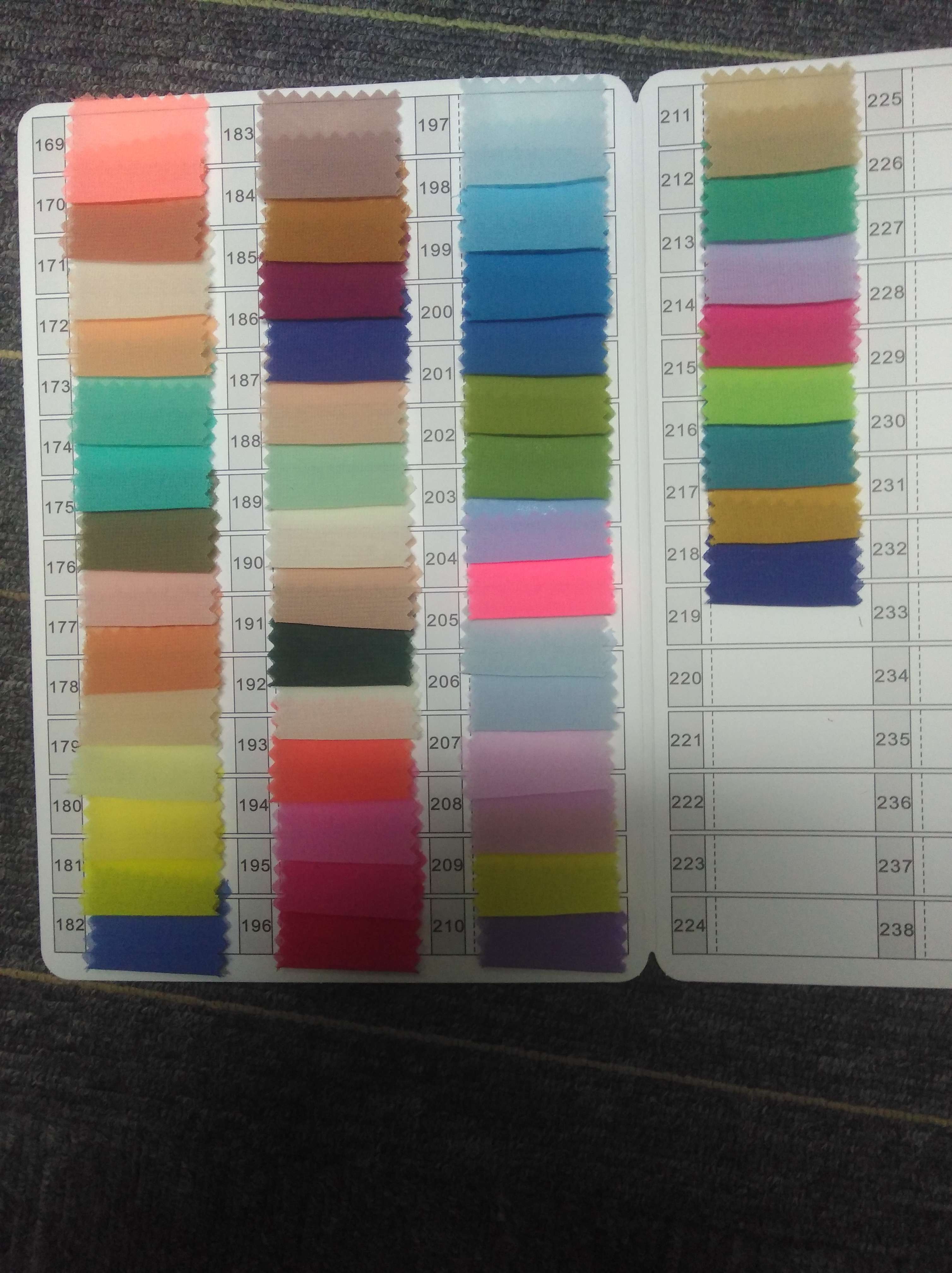 KHWF1A001 75D High Quality Pearl Chiffon Fabric