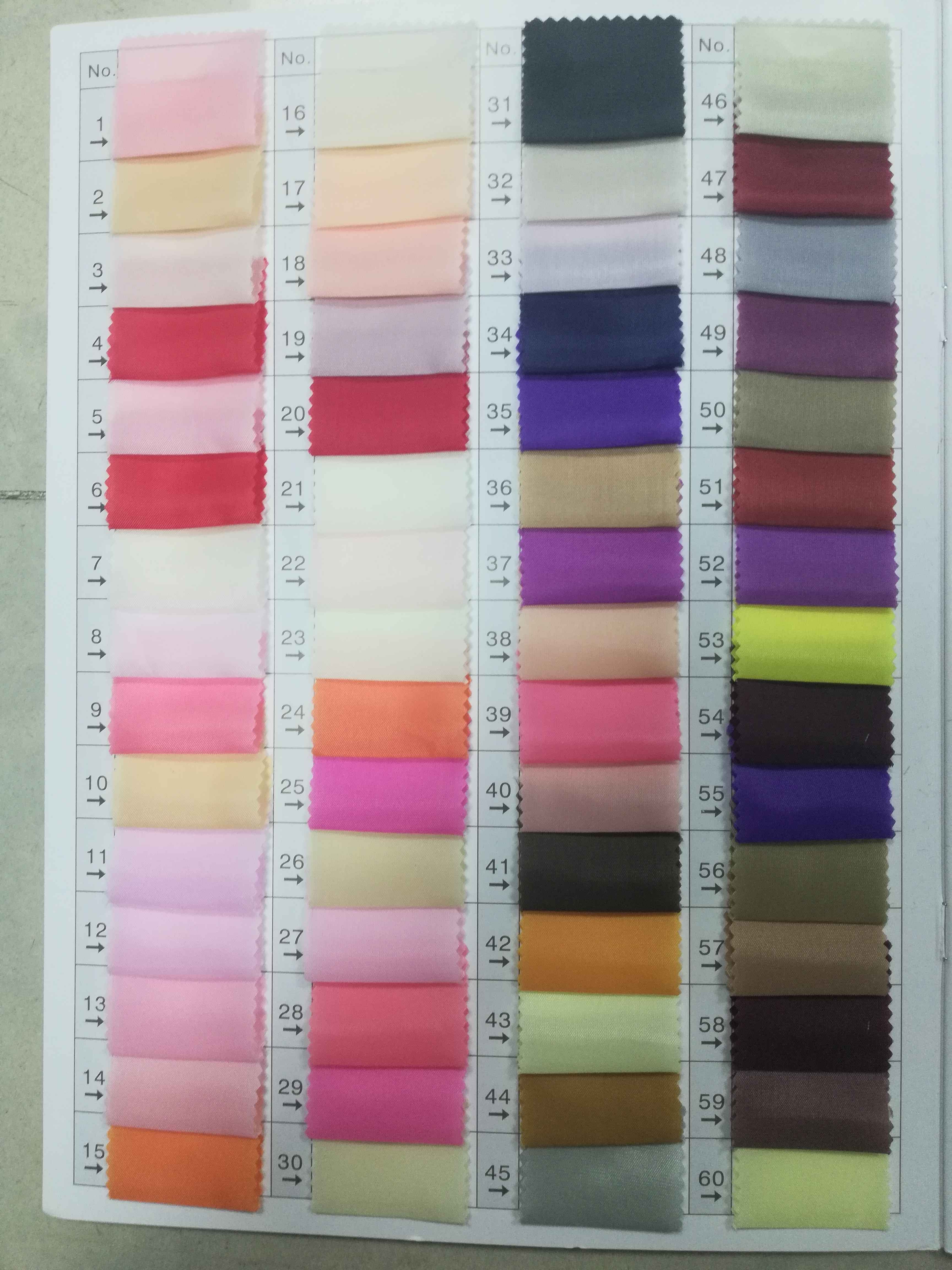 KHWF1A017 190T 210T 230T Polyester Taffeta Lining Fabric