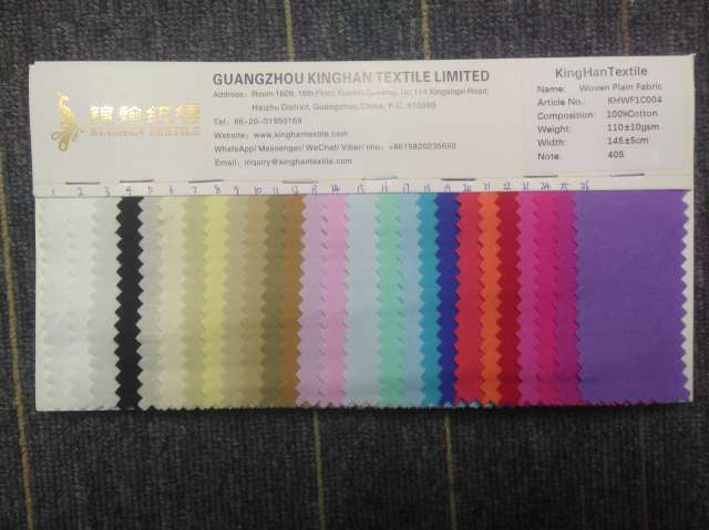 KHWF1C004 40S Cotton Poplin Fabric