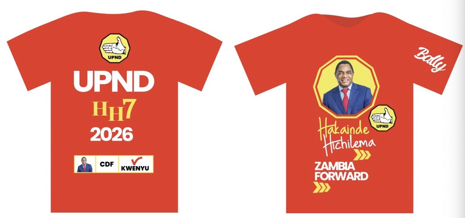 2026 Zambia Presidential Campaign T-shirt Hakainde Hichilema