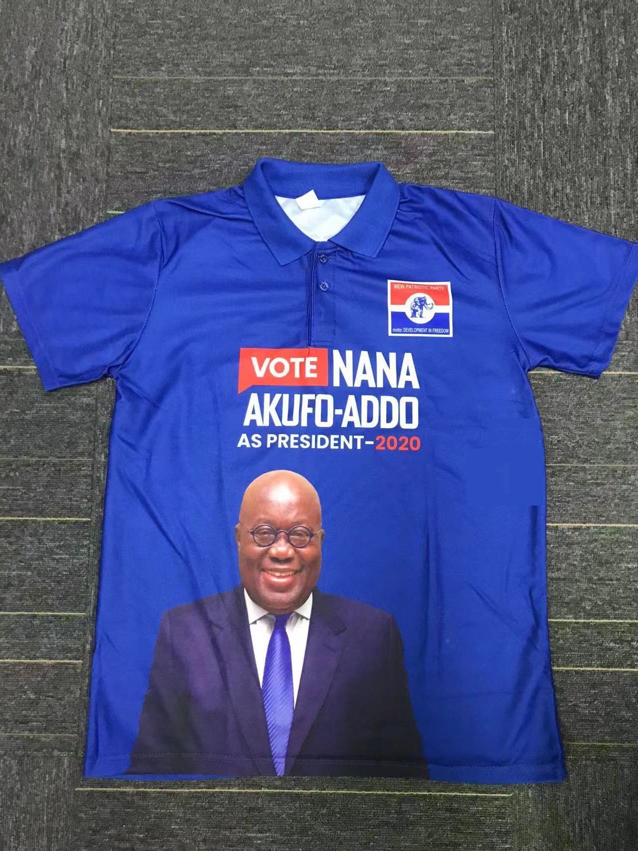 2020 Ghana Presidential Campaign POLO T-shirt NANA AKUFD ADDO