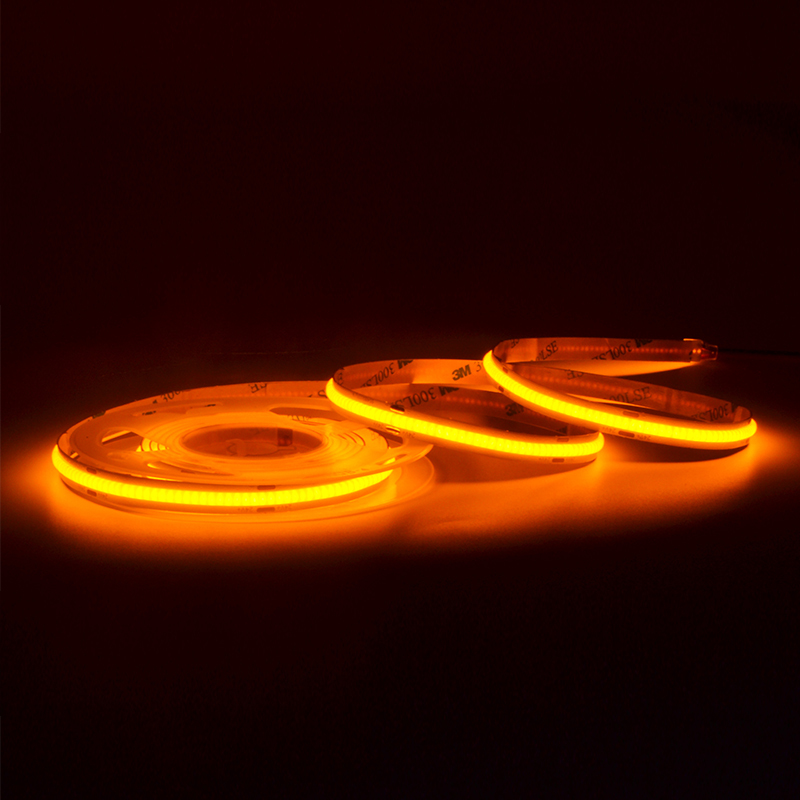 Orange Cob Led Strip 8MM DC24V IP20 CRI90 3 years Warranty