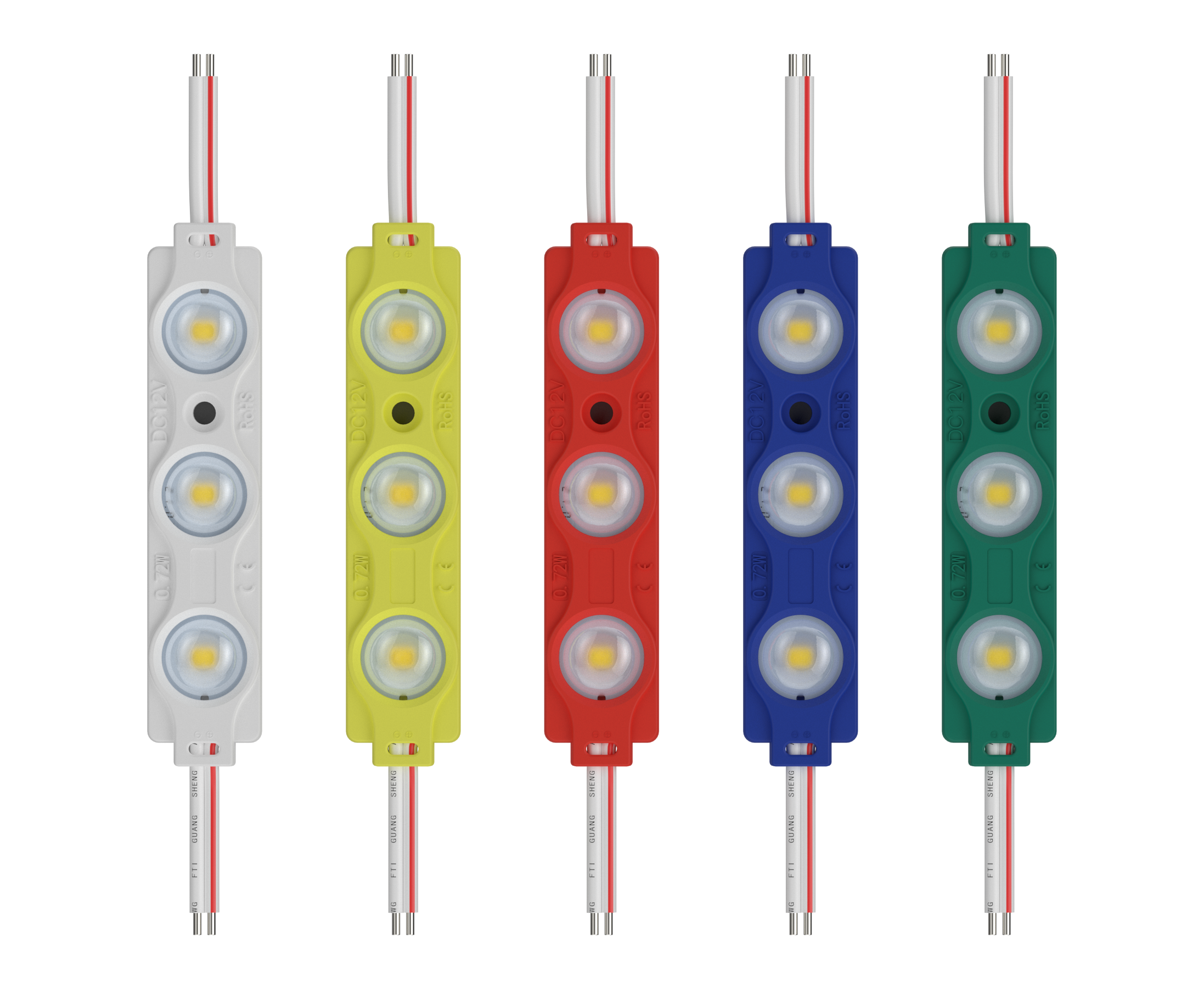 3 2835 lens LED module DC12v 0.72W for 3D LED letters and LED light box