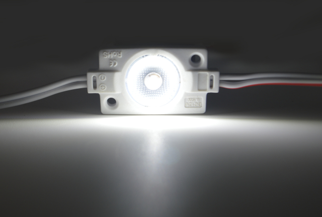 Wide angle 170degree 1 2835 lens LED module DC12V / DC24V 0.5W
