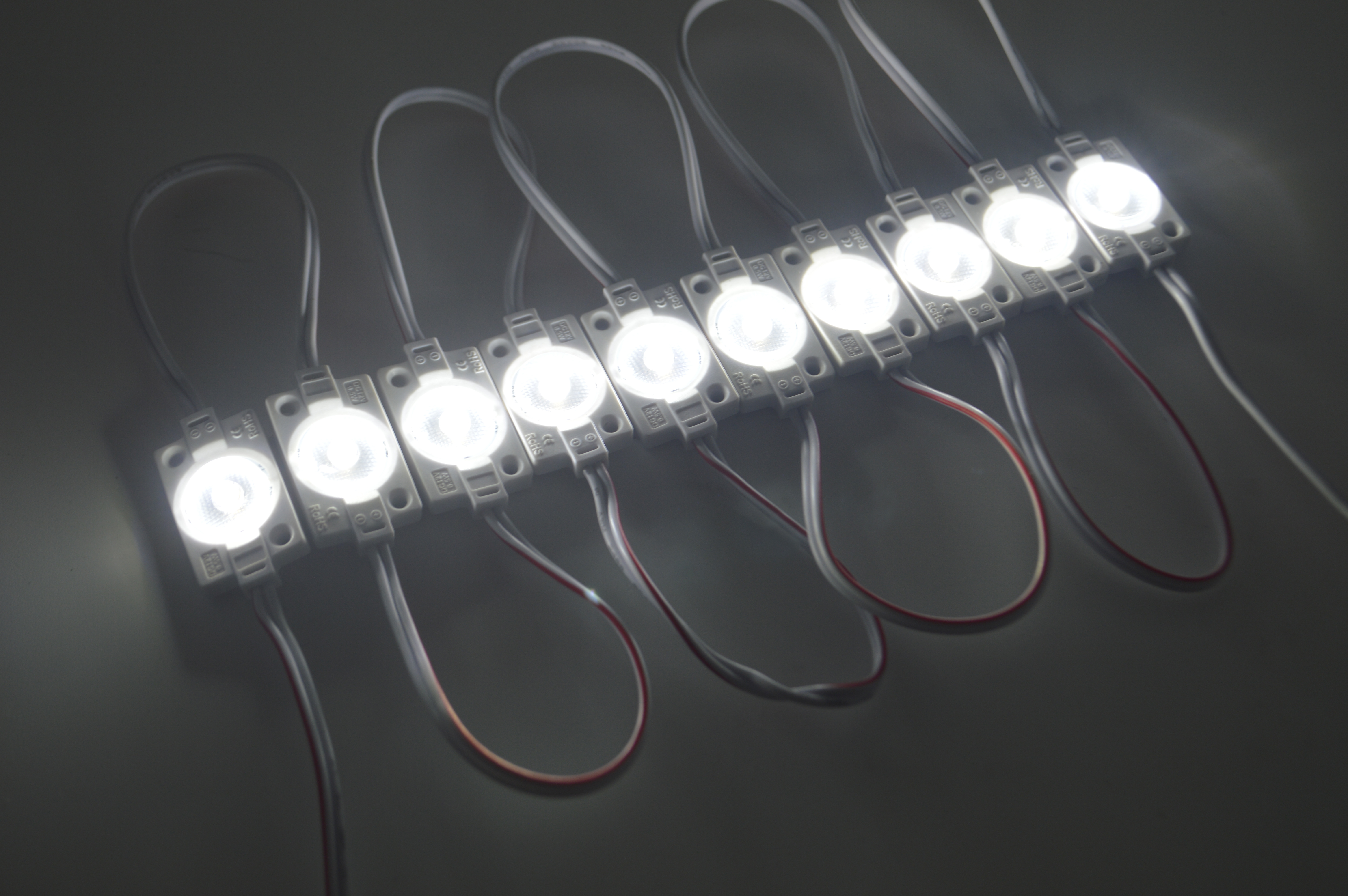 Wide angle 170degree 1 2835 lens LED module DC12V / DC24V 0.5W