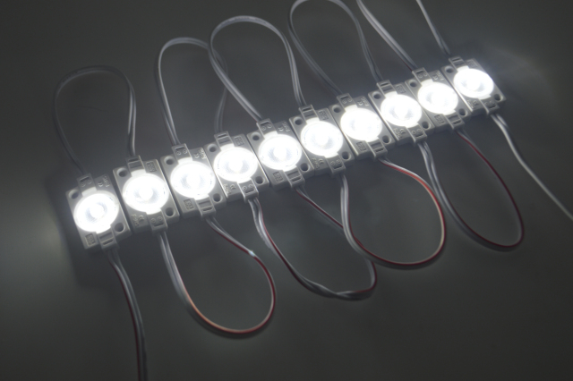 Wide angle 170degree 1 2835 lens LED module DC12V / DC24V 0.5W