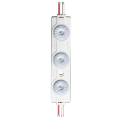 Wide angle 3 2835 lens LED module DC12V / DC24V 1.5W 180LM