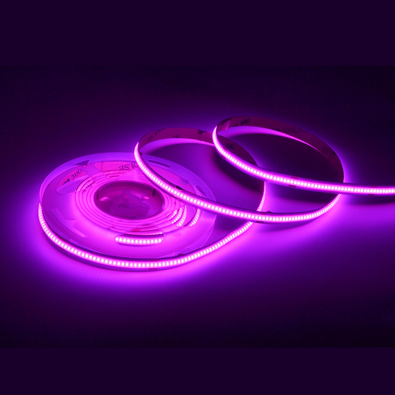 Purple Cob Led Strip 8MM DC24V IP20 CRI90 3 years Warranty