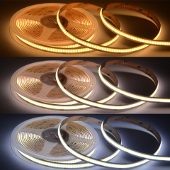 CCT 2700K-6500K Cob Led Strip 5m/roll 10MM DC24V IP20 608led/m 3 years Warranty