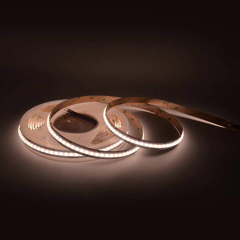 RGBCW 12mm Cob Led Strip 5m/roll  DC24V IP20 840led/m 21W 3 years Warranty