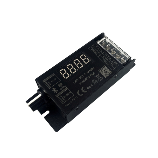 TUYA-bluetooth mesh knob CCT controller with display  DC12-24v 6A/CH*2CH IP20