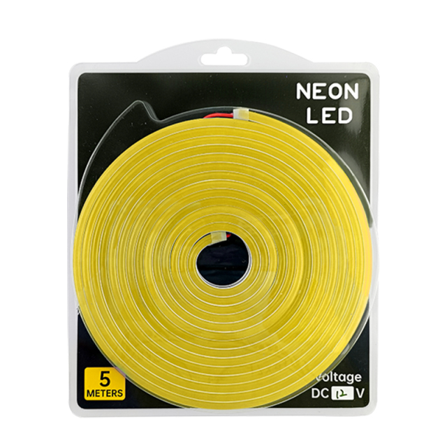 Silicone Intergrated  Lemon Yellow LED strip 612 DC12V IP67 7.2w 9w
