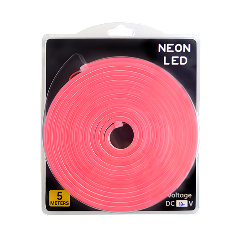 Silicone Intergrated  Pink Neon LED strip 612 DC12V IP67 7.2w 9w