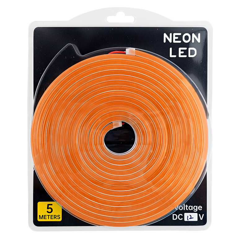 Silicone Intergrated  Orange Neon LED strip 612 DC12V IP67 7.2w 9w
