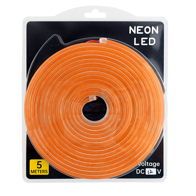 Silicone Intergrated  Orange Neon LED strip 612 DC12V IP67 7.2w 9w