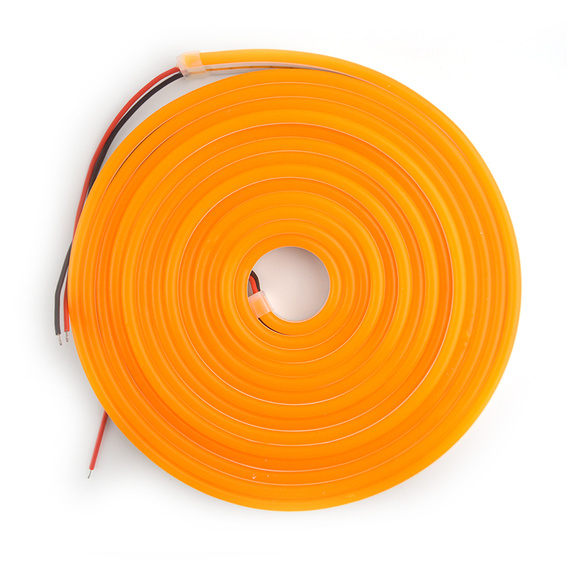 Silicone Intergrated  Orange Neon LED strip 612 DC12V IP67 7.2w 9w