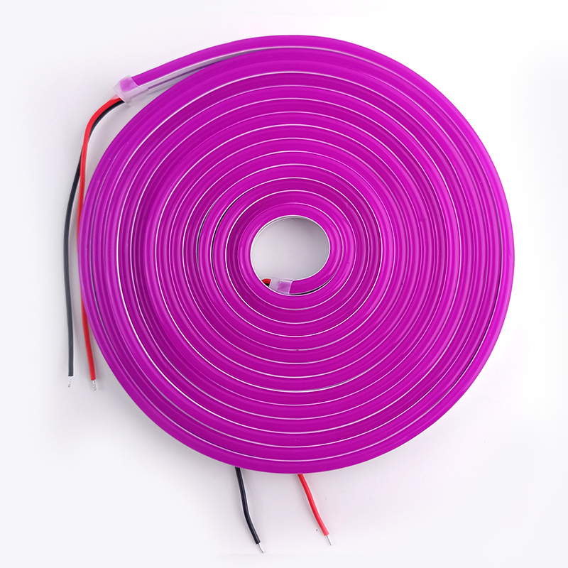Silicone Intergrated  Purple LED strip 612 DC12V IP67 7.2w 9w