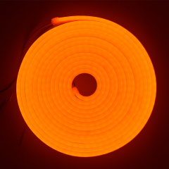 Silicone Intergrated  Orange Neon LED strip 612 DC12V IP67 7.2w 9w