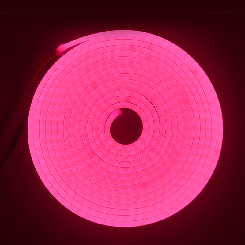 Silicone Intergrated  Pink Neon LED strip 612 DC12V IP67 7.2w 9w