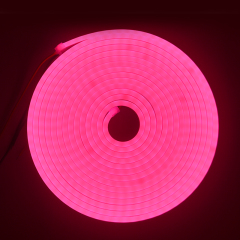 Silicone Intergrated  Pink Neon LED strip 612 DC12V IP67 7.2w 9w