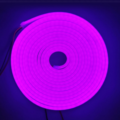 Silicone Intergrated  Purple LED strip 612 DC12V IP67 7.2w 9w