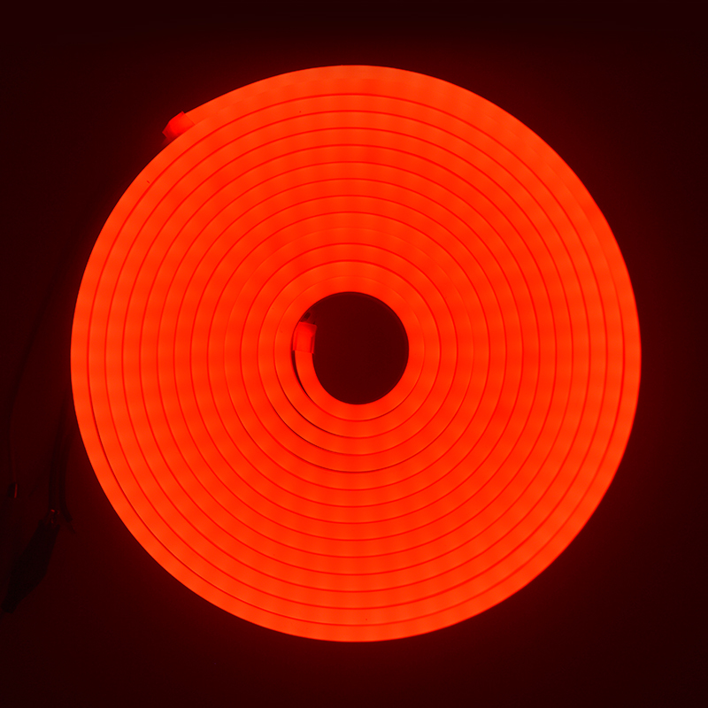 Silicone Intergrated  Red Neon LED strip 612 DC12V IP67 7.2w 9w
