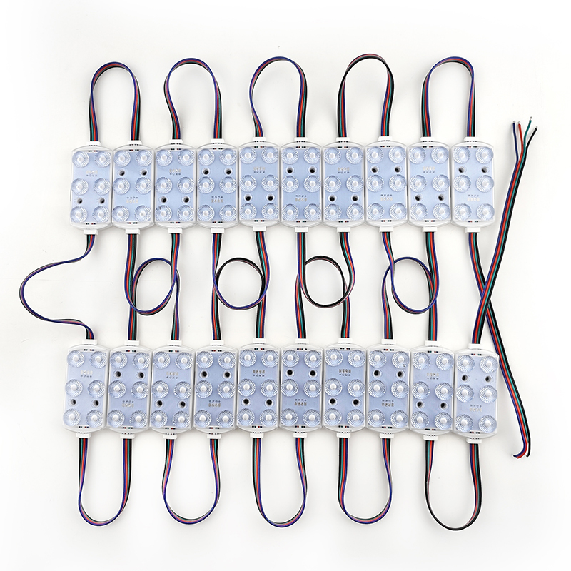 High Quality Q6 RGB IP68 Led Module 7 Years warranty 170LM/W CRI>70 Low Voltage Drop 12V/24V custom wire length
