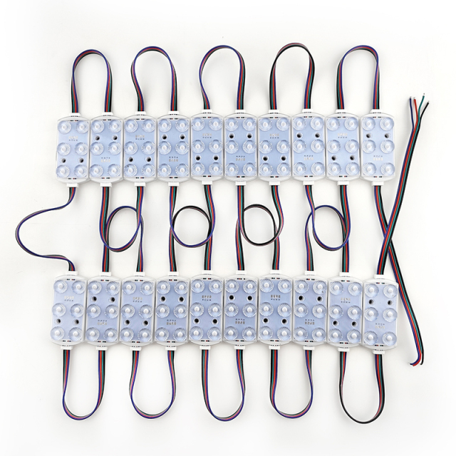 High Quality Q6 RGB IP68 Led Module 7 Years warranty 170LM/W CRI>70 Low Voltage Drop 12V/24V custom wire length