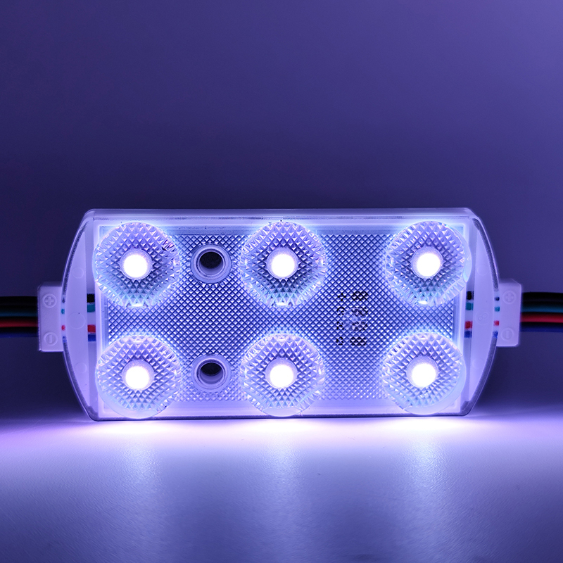 High Quality Q6 RGB IP68 Led Module 7 Years warranty 170LM/W CRI>70 Low Voltage Drop 12V/24V custom wire length