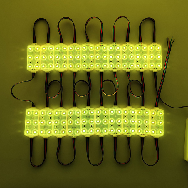 High Quality Q6 RGB IP68 Led Module 7 Years warranty 170LM/W CRI>70 Low Voltage Drop 12V/24V custom wire length