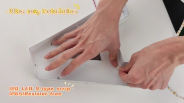 S Led Strip 120LEDS/M Resistor-free bending durable DC12V 9.6W/M 120° IP20/IP65 CE ROHS FCC 3 Years Warranty