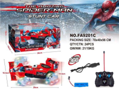 Coche de acrobacias a control remoto Spiderman