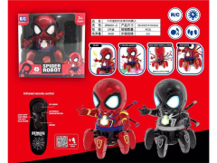 Robot Spiderman de seis garras con control remoto por infrarrojos con luz y música