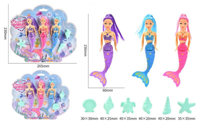 Sirena de 6 pulgadas y media (15,5 cm)