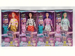Barbie de moda negra sólida de 11,5 pulgadas