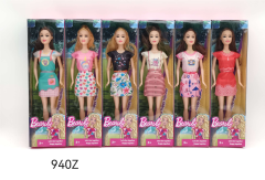 Barbie moderna de cuerpo sólido de 11,5 pulgadas con 6 estilos