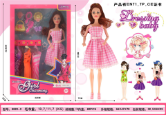 Barbie moderna de 11,5 pulgadas con cuerpo sólido y articulaciones móviles