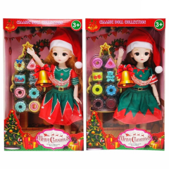 Muneca navidena sólida de 12 pulgadas
