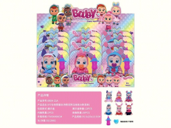 Muneco lloroso de nino gordo con cuerpo vacío de 6 pulgadas