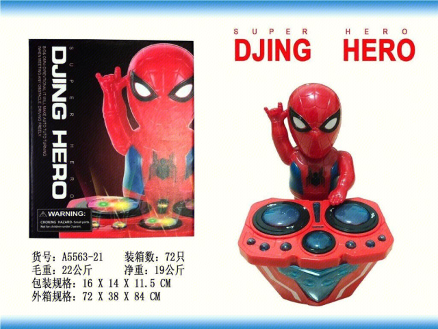 Juguete educativo cabina de DJ Spiderman