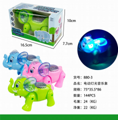 Elefante musical con luz eléctrica