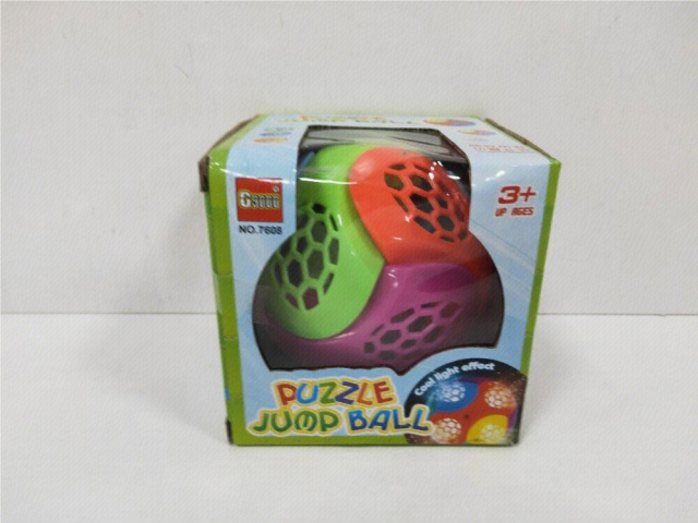 Puzzle montado bola saltadora